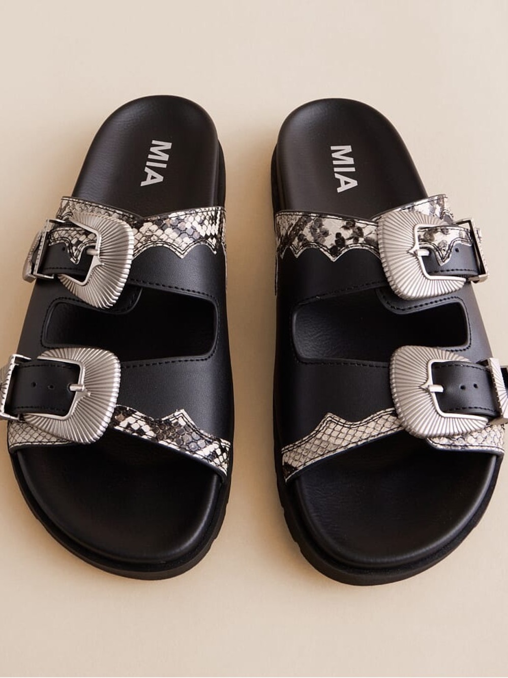 Double Strap Western Sandals